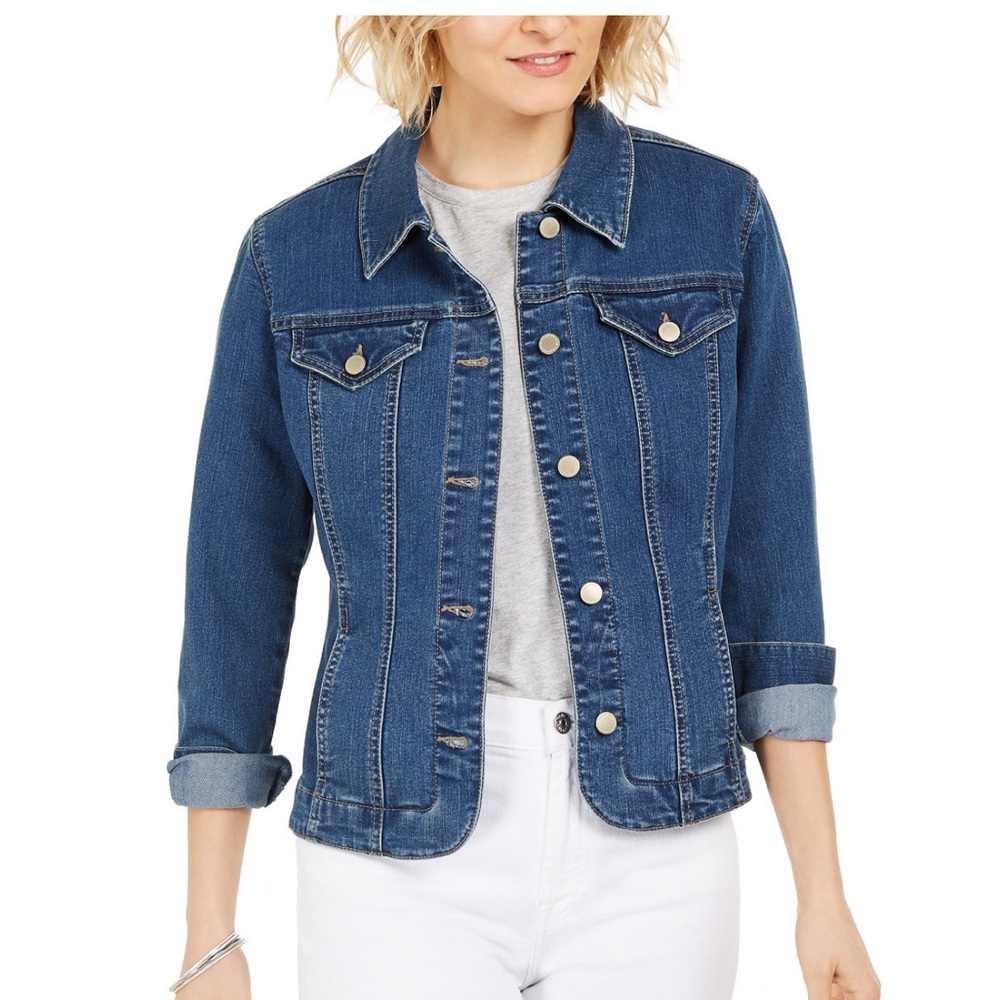 Charter Club petite jean jacket